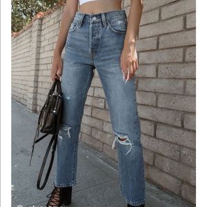 Levi’s 501 original cropped jean